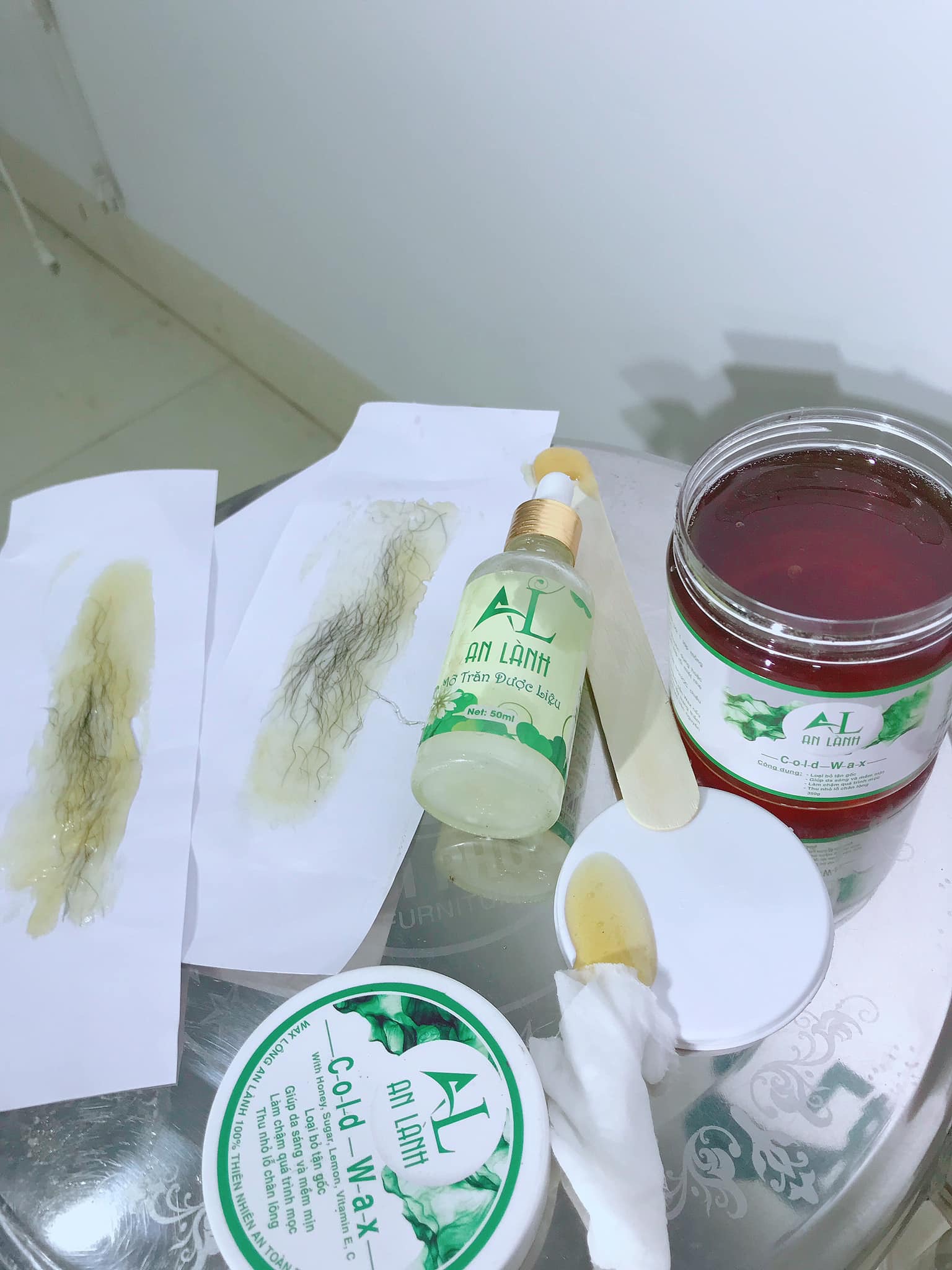 Combo triệt lông Wax + Mỡ Trăn An Lành ( Tặng bộ dụng cụ wax)