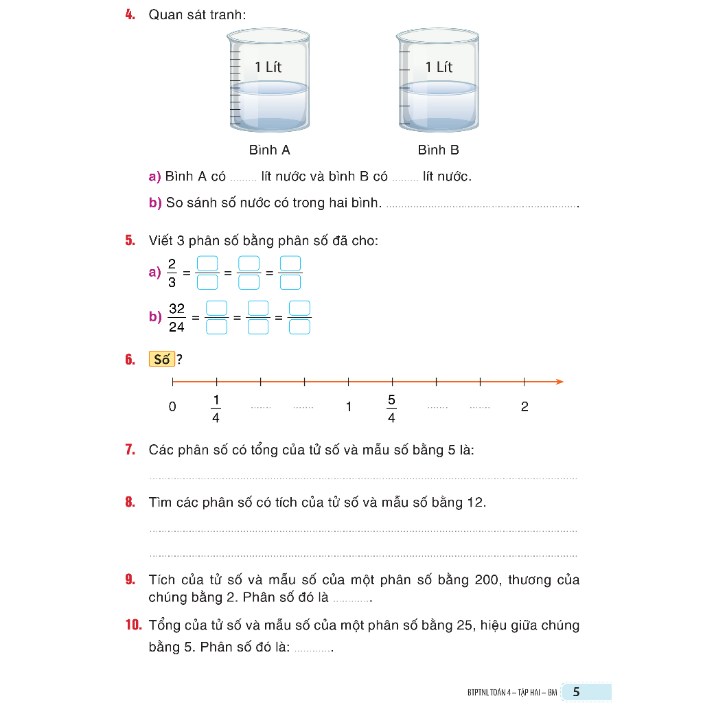 Sách - Bài tập phát triển năng lực Toán 4 Tập 2