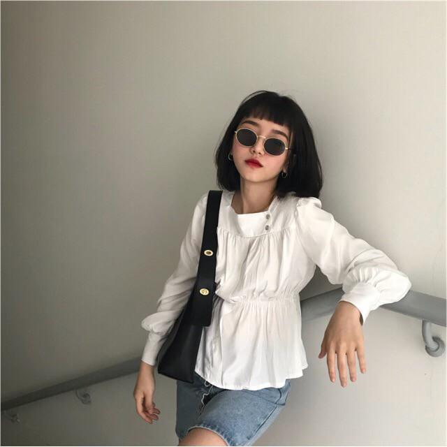 KÍNH RÂM KÍNH MÁT TRÒN ĐEN THẦY BÓI RETRO TRÒN HOTREND SANG CHẢNH