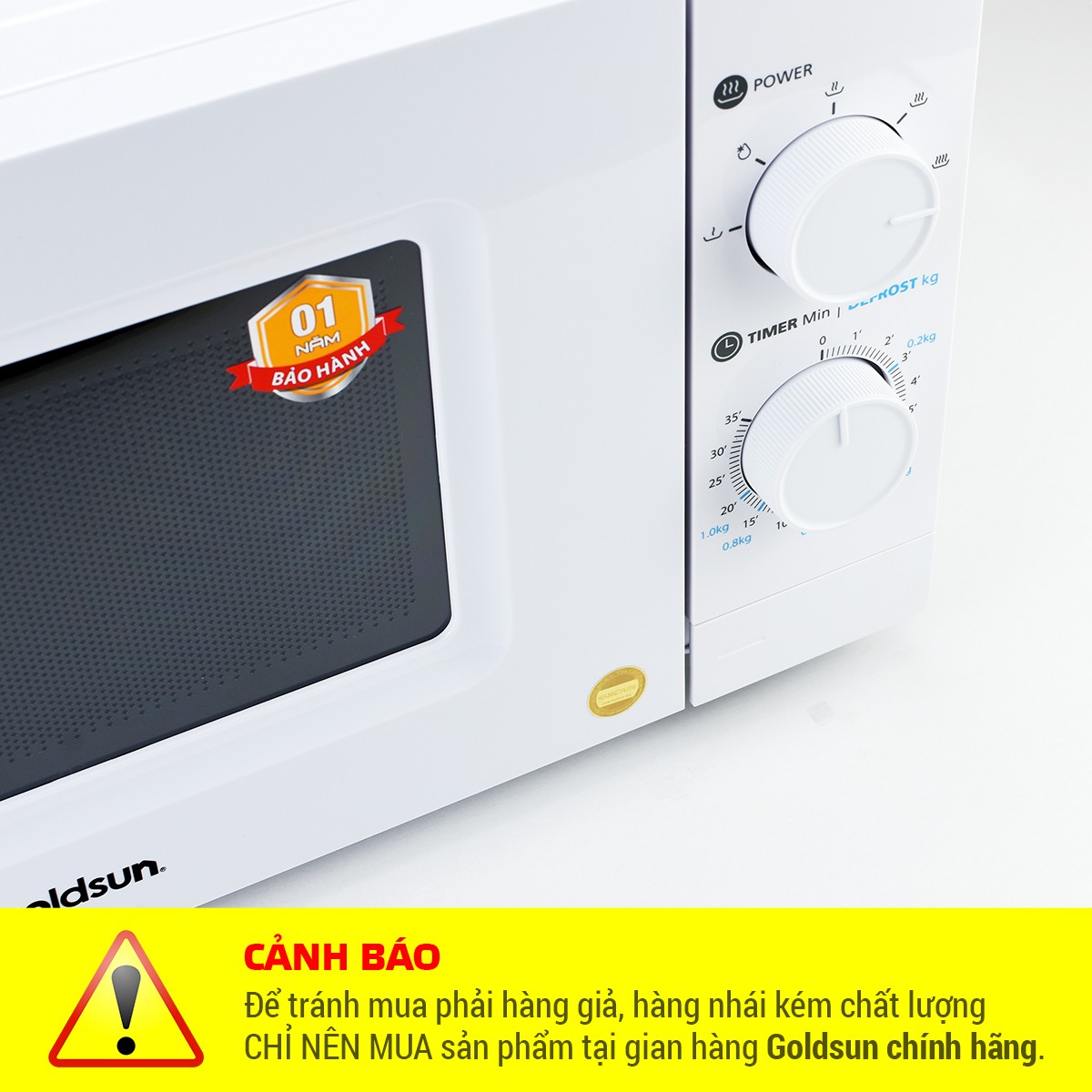 Lò Vi Sóng Cơ 20L Siêu Rẻ, Chất Lượng Tốt Goldsun CK1101- Hàng Chính Hãng