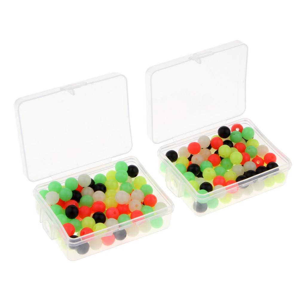 200pcs Fishing Beads Carp Fishing Rigs Making Beads Terminal 6mm