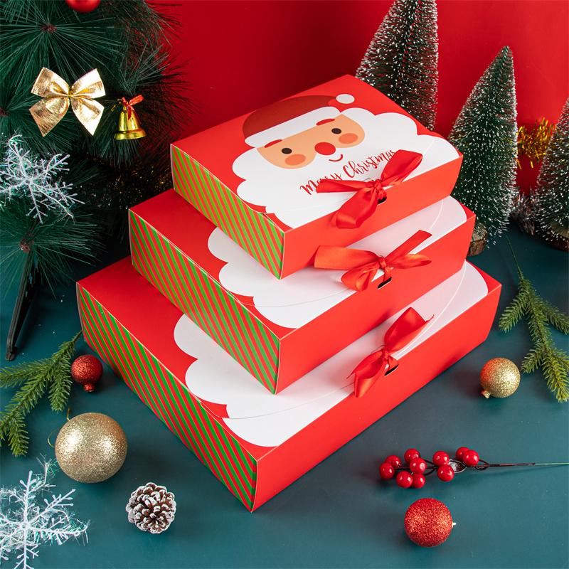 StoBag 5 Chiếc/10 Cái Ông Già Noel Giáng Sinh Tặng Năm Mới Đảng Kẹo Chocolate Cookie Bao Bì Túi Xanh/Đỏ Trẻ Em DIY Ủng Hộ