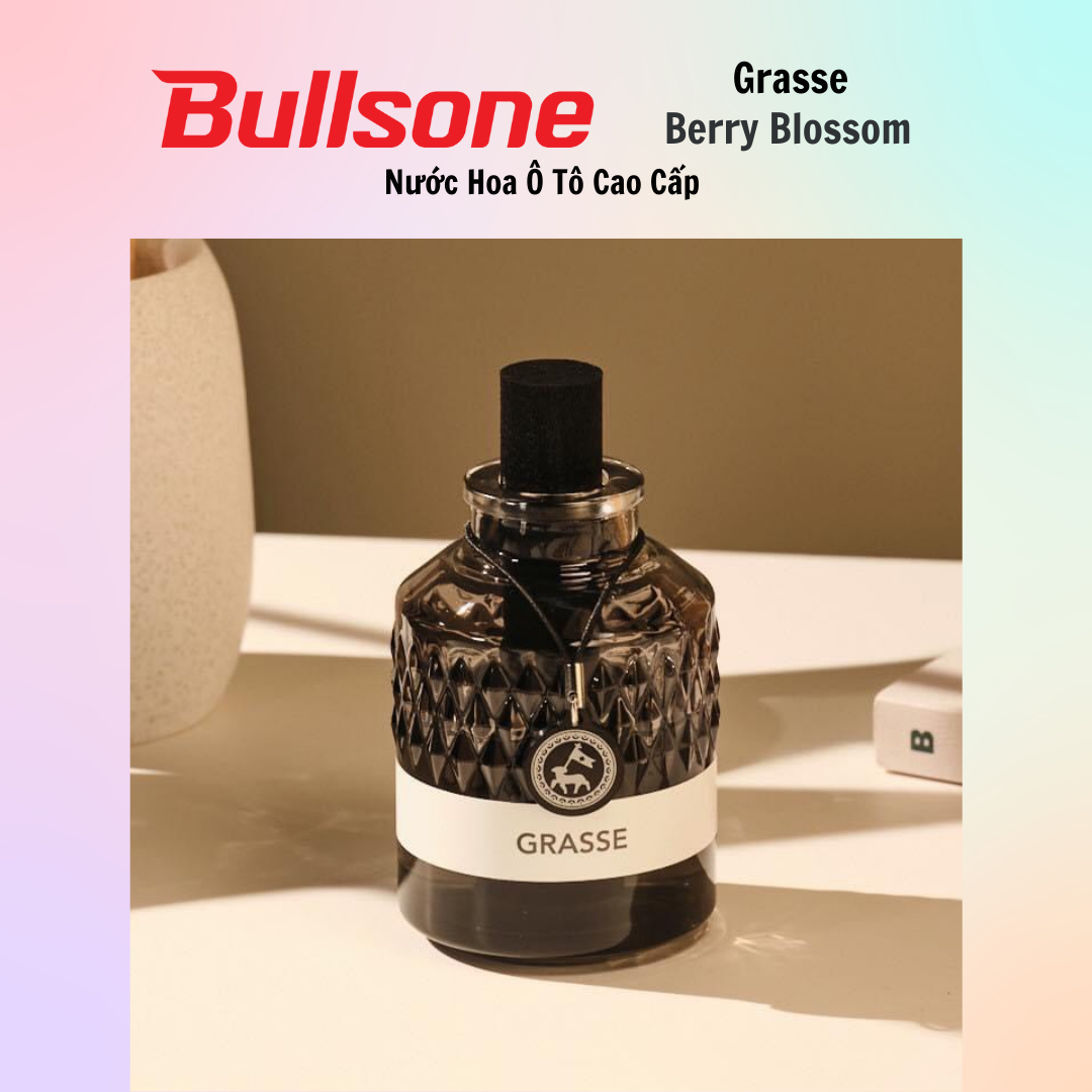 Nước Hoa Ô Tô Cao Cấp Bullsone Grasse Objet English Verbena/White Musk/Berry Blossom (100ml) - Hàng Chính Hãng - Nhiều Hương Lựa Chọn