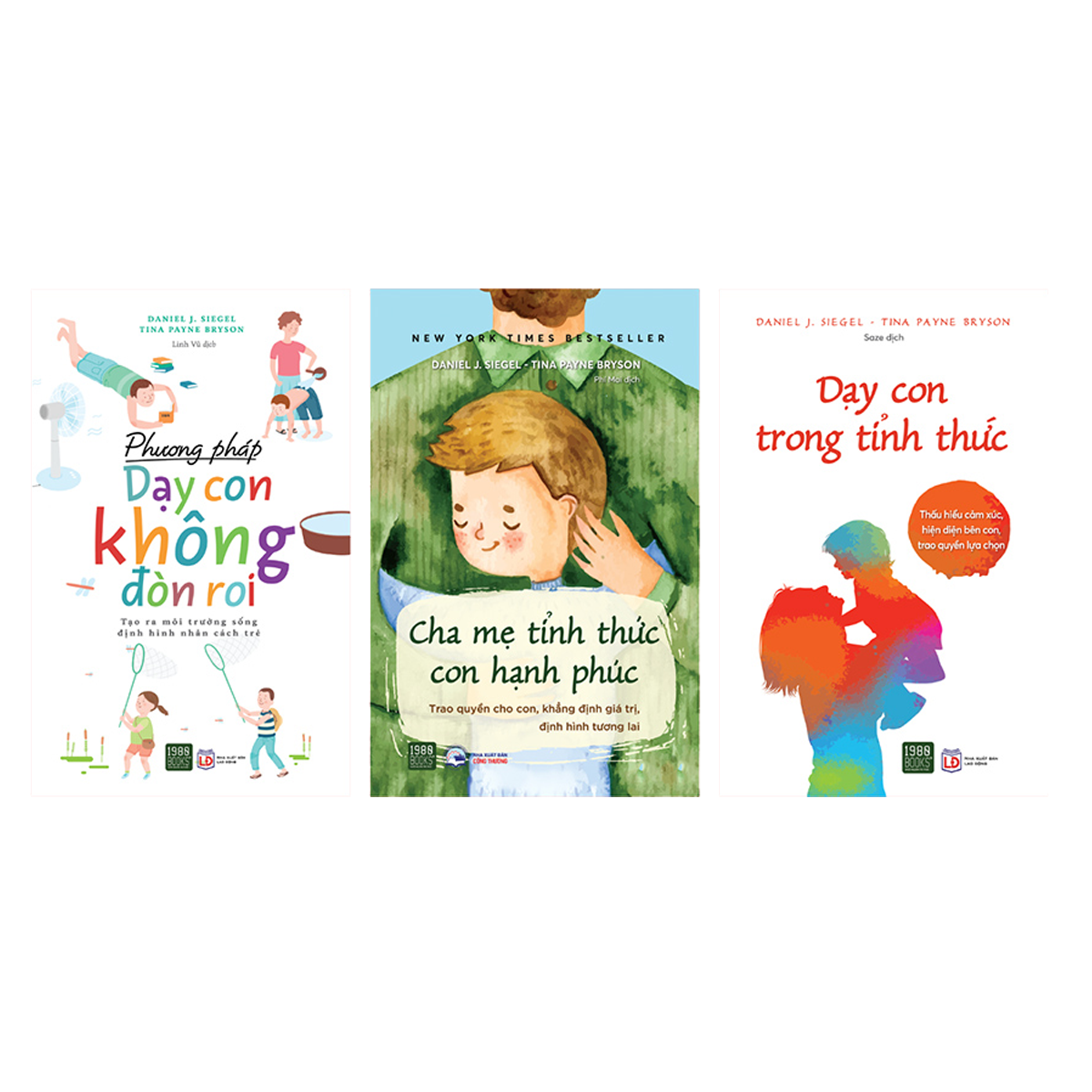 Combo Phương Pháp Dạy Con Không Đòn Roi + Dạy Con Trong Tỉnh Thức + Cha Mẹ Tỉnh Thức Con Hạnh Phúc