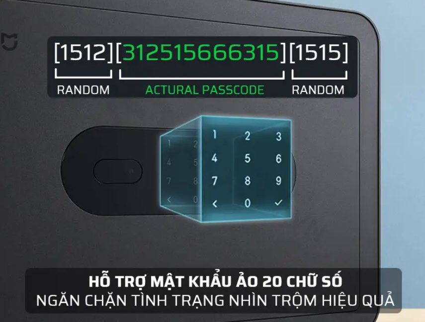 Két Sắt Thông Minh Xiaomi Mijia Sử Dụng Vân Tay Gồm 6 Chế Độ Mở Khóa Áp Dụng Công Nghệ Cao Báo Động, Kết Nối App Thông Minh - Hàng Nhập Khẩu