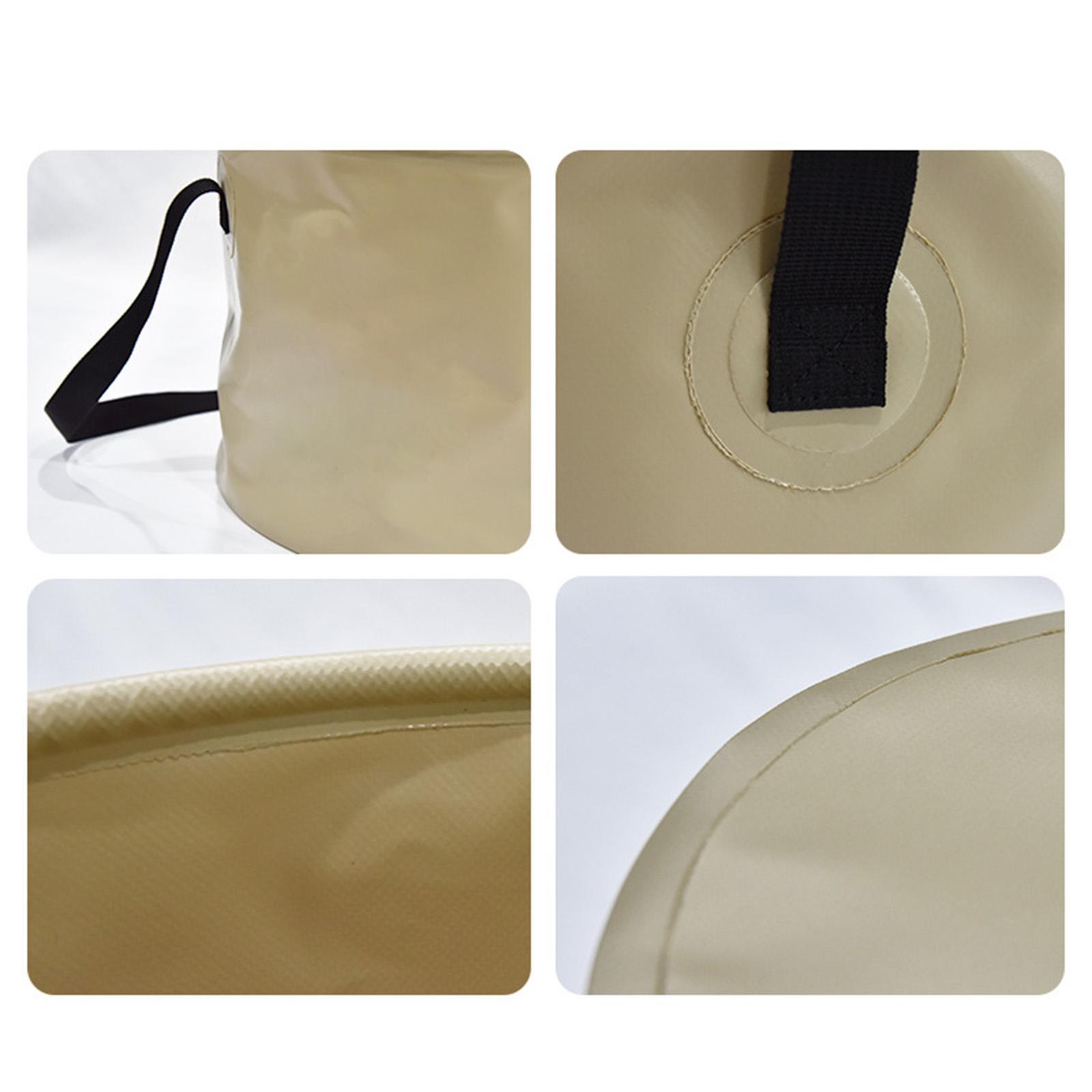 Collapsible Bucket with Handle Wash Basin for Camping Backpacking Travelling