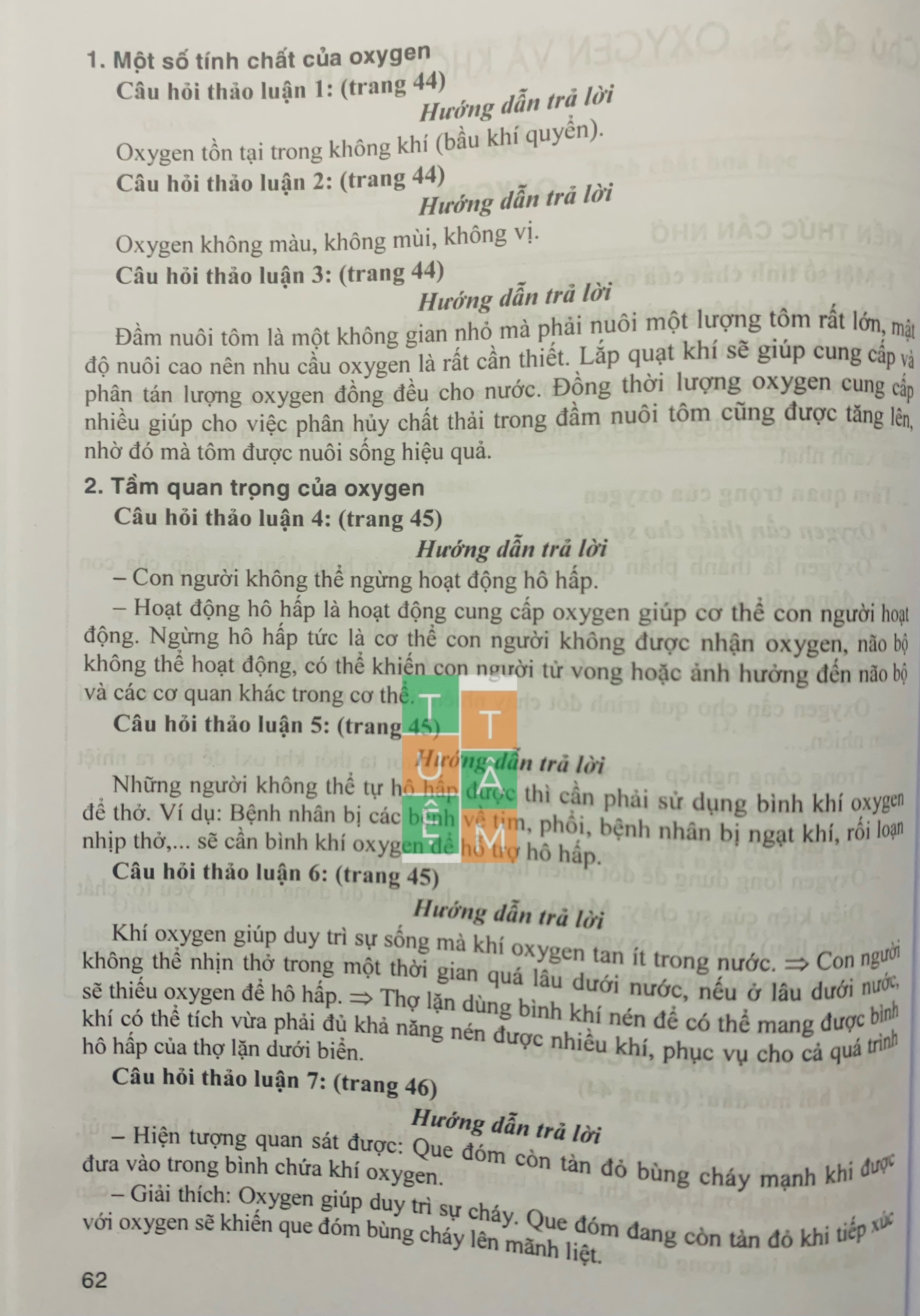 Sách - Hướng dẫn trả lời câu hỏi và bài tập Khoa học tự nhiên 6 (Chân trời sáng tạo)