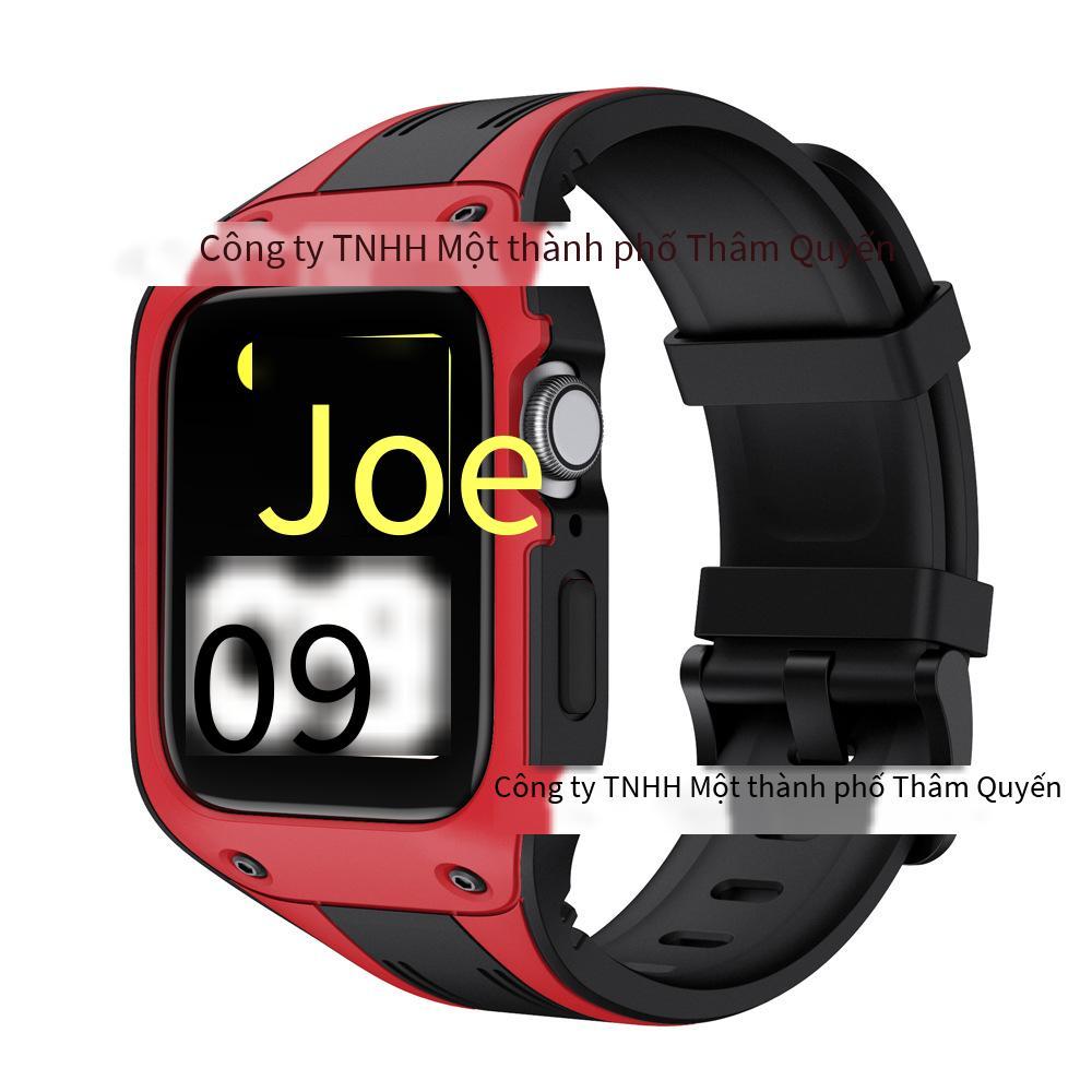 Đảm bảo chất lượng phù hợp với Apple Watch Apple watch 123456 thế hệ silicon tpu tích hợp vỏ bảo vệ hai màu vỏ bảo vệ