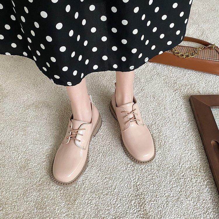 Giày Oxford Mũi Tròn Đế Thấp Thời Trang Thanh Lịch Cho Nữ
