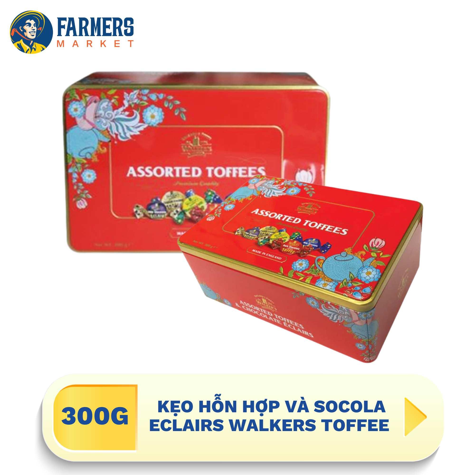 [Giao hàng toàn quốc] Kẹo hỗn hợp và socola Eclairs Walkers Toffee 300G