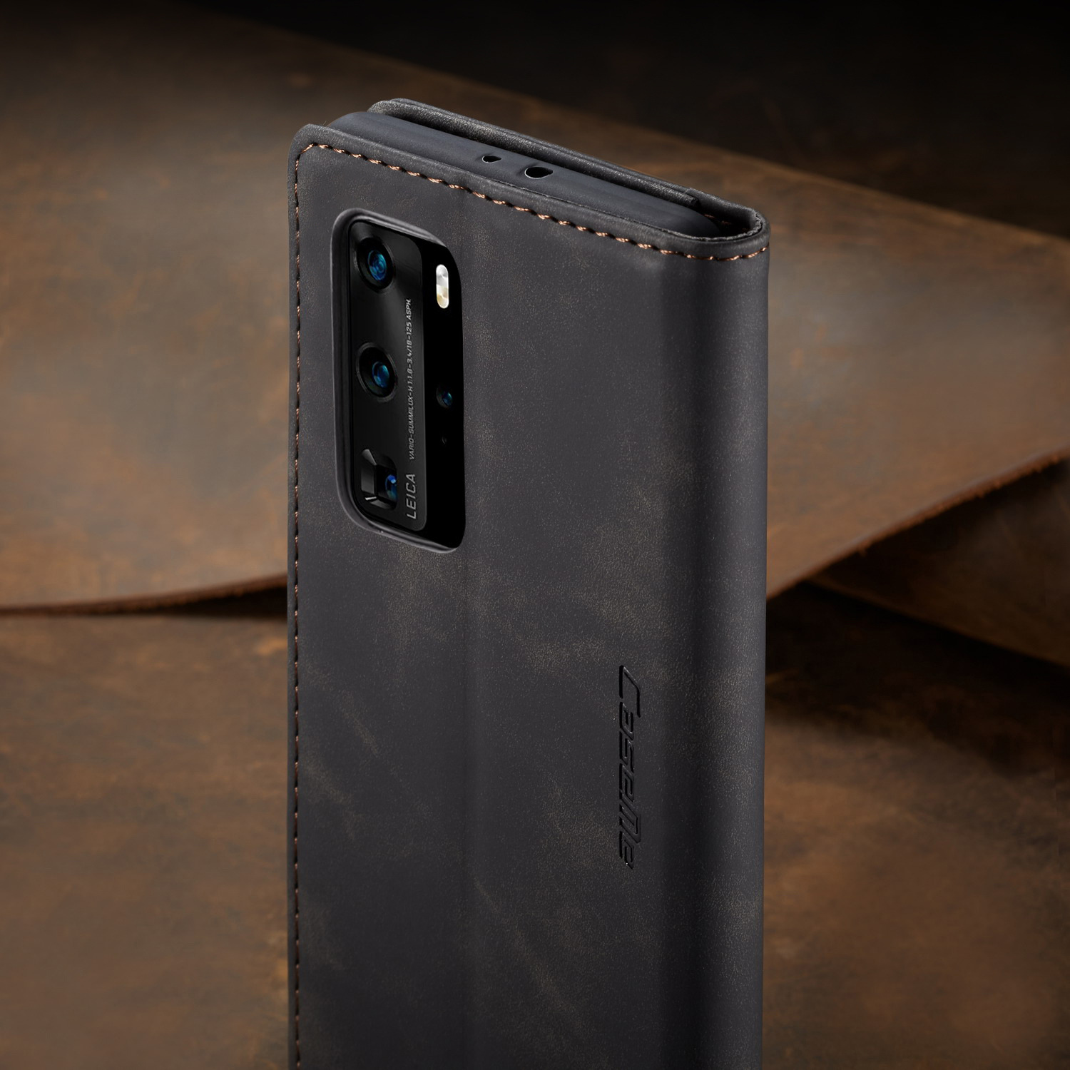 Bao da dạng ví dành cho Huawei P40 Pro Chính Hãng Caseme có ngăn đựng thẻ - Hàng Chính Hãng