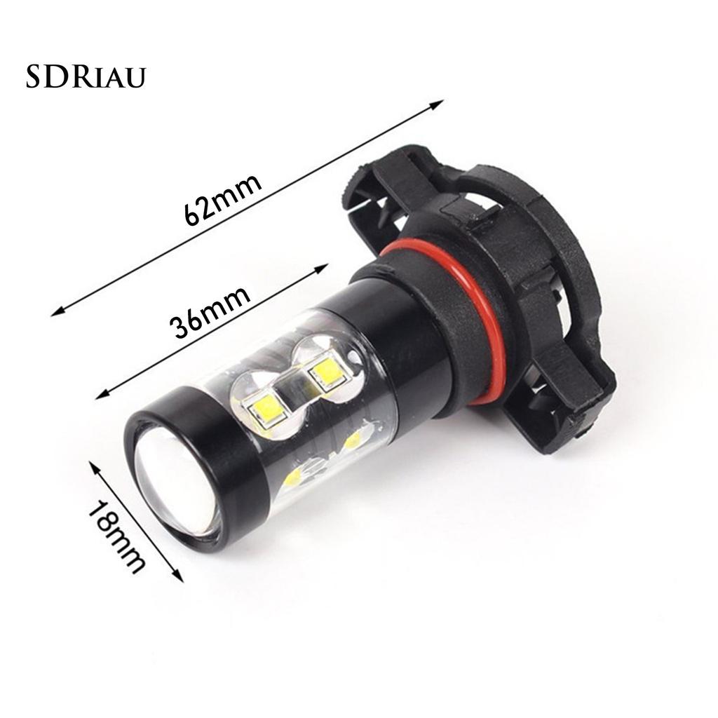 Set 2 Đèn Led Sương Mù Bằng Hợp Kim Nhôm Cho Xe Ô Tô