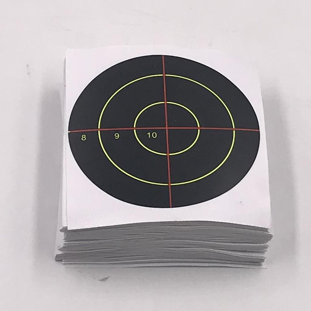 100pcs Shooting Targets Reactive Splatter Adhesive Paper Target 7.5cm