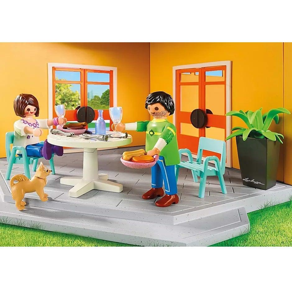 Đồ chơi mô hình Playmobil Biệt thự hiện đại kèm nhân vật, nội thất và hiệu ứng đèn &amp; âm thanh 137 pcs