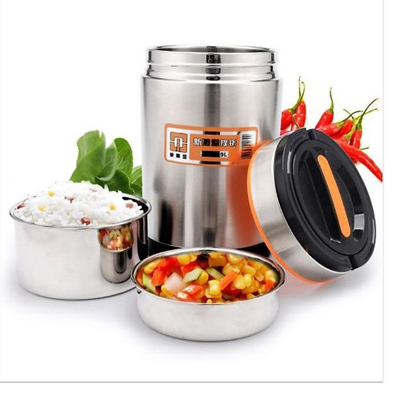 CaMen Hộp Đựng Cơm Inox 304 1900Ml 3 ngăn Chống Tràn Đổ Giữ Nhiệt Trên 6H