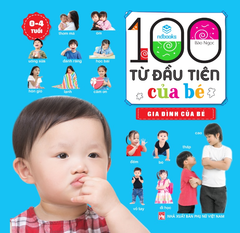 Combo Bộ 3 cuốn: 100 từ đầu tiên của bé (0-4 tuổi)