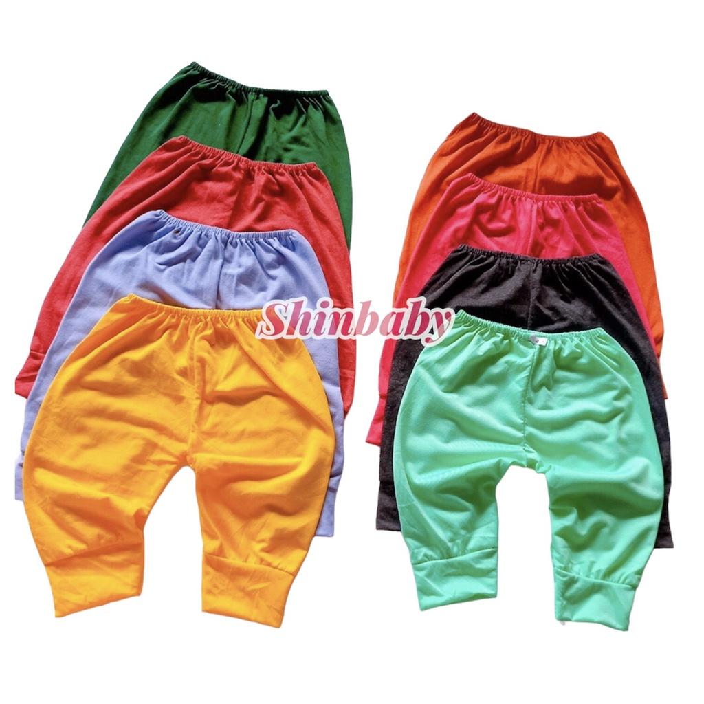 Set 5 quần dài trơn nhiều màu cho bé vải cotton mỏng mềm mát co giãn thoải mái
