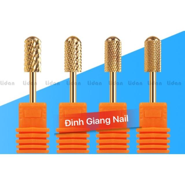 Đầu mài vàng cong