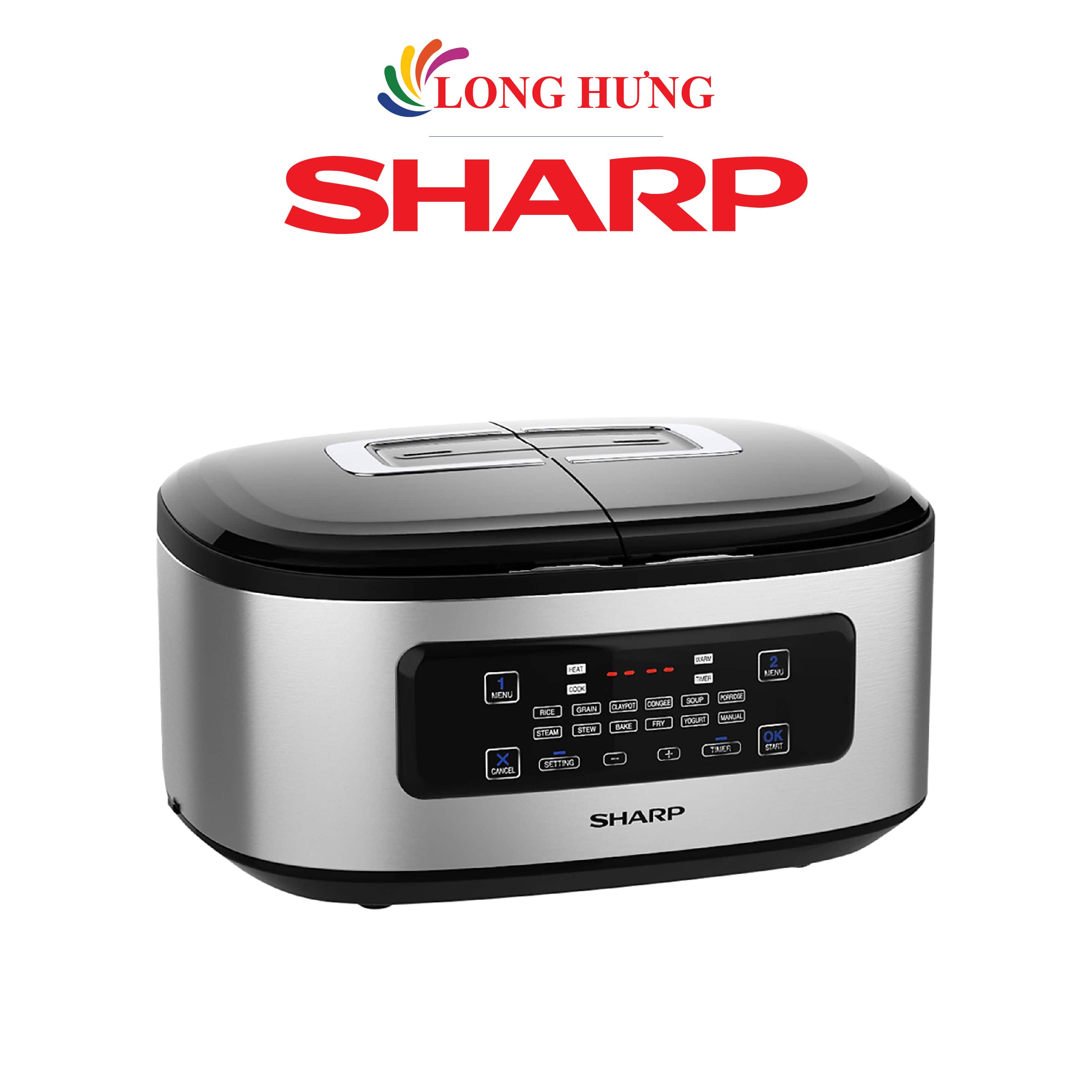 Nồi đôi điện tử đa năng Sharp 1.8 lít KN-TC50VN - Hàng chính hãng