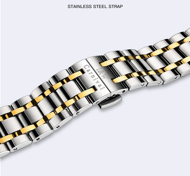 Đồng hồ nam chính hãng IW CARNIVAL IW679G-2 Kính sapphire ,chống xước ,Chống nước 30m ,Bảo hành 24 tháng,Máy cơ (Automatic),dây kim loại thép không gỉ 316L, thiết kế đơn giản dễ đeo