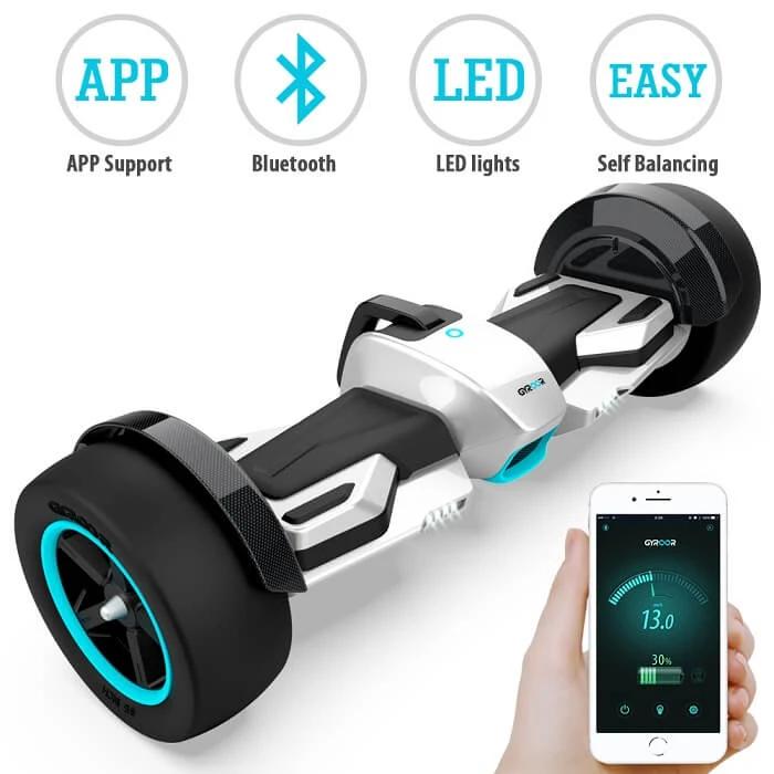 Xe điện cân bằng homesheel F1 gyroor USA phiên bản mới nhất hiên nay_thiết kế sang trọng hiện đại  (màu bạc)