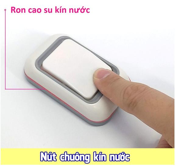 Bộ 5 nút 1 chuông cửa dùng pin không dây Zanka ZK-717 (Hàng chính Hãng )