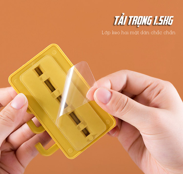 Móc Treo 4 Nhánh Xoay 180 Độ Hình Xylophone Dán Tường Treo Đồ Dùng Trong Nhà Cao Cấp - Xanh Dương