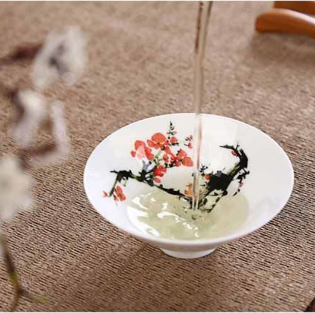 Bộ ly trà gốm sứ 3 cái như hình