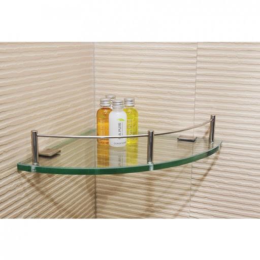 Kệ góc kính inox 304 một tầng