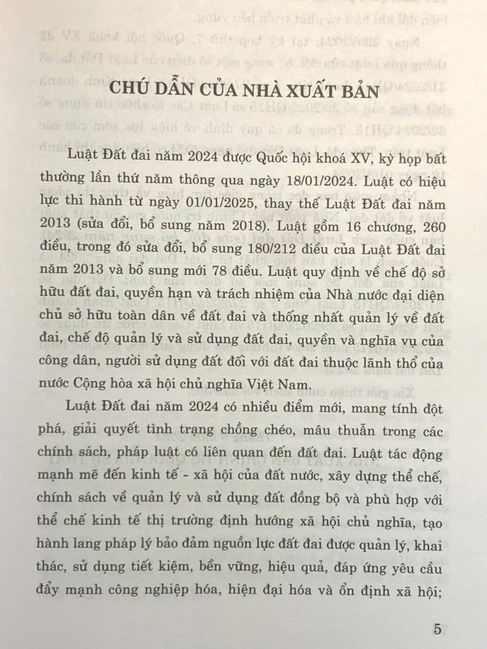 Luật Đất đai (sửa đổi, bổ sung năm 2024)