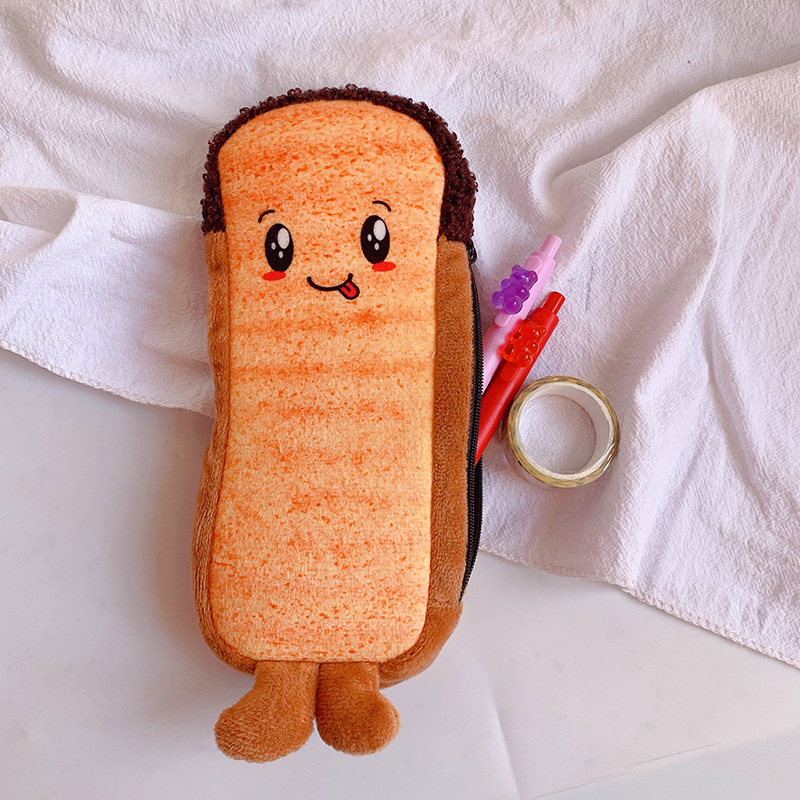 Túi Đựng Bút Cho Bé Hình Bánh Mì Dễ Thương PaKaSa - Hàng Chính Hãng