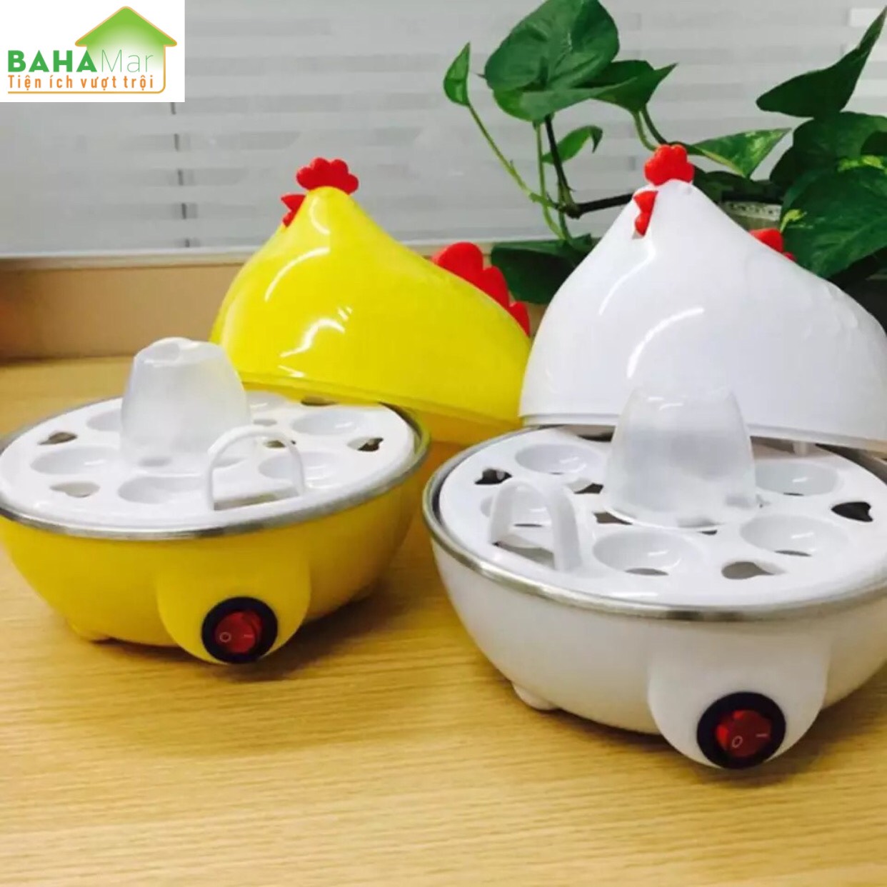 NỒI HÌNH GÀ MÁI HẤP TRỨNG KIỂM SOÁT NHIỆT ĐỘ TỰ ĐỘNG TẮT KHI CHÍN "BAHAMAR" luộc hấp trứng nhanh gọn an toàn