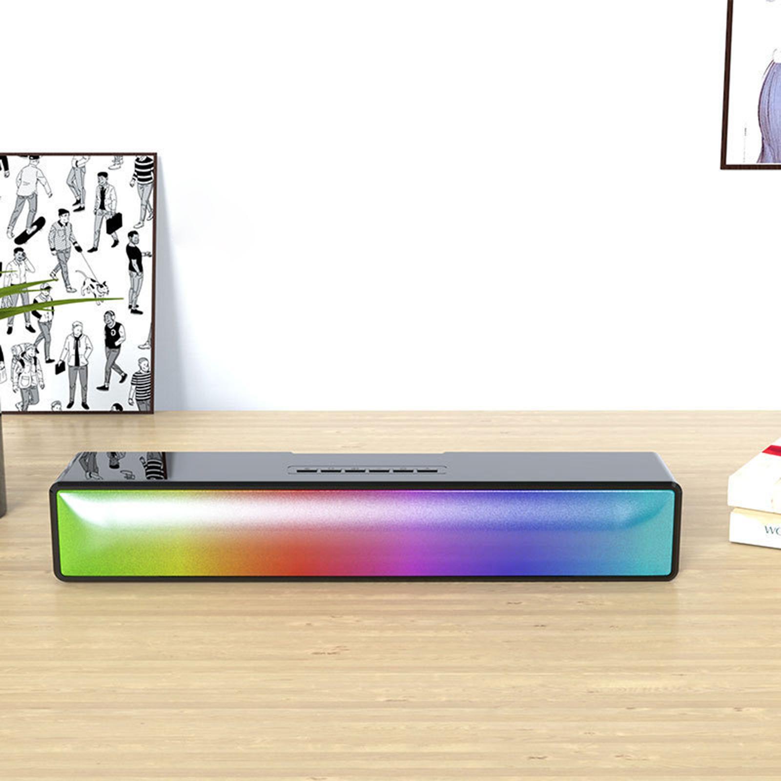 Computer Speaker Bluetooth 5.1 HiFi Sound Bar for Cellphone Tablet Desktop
