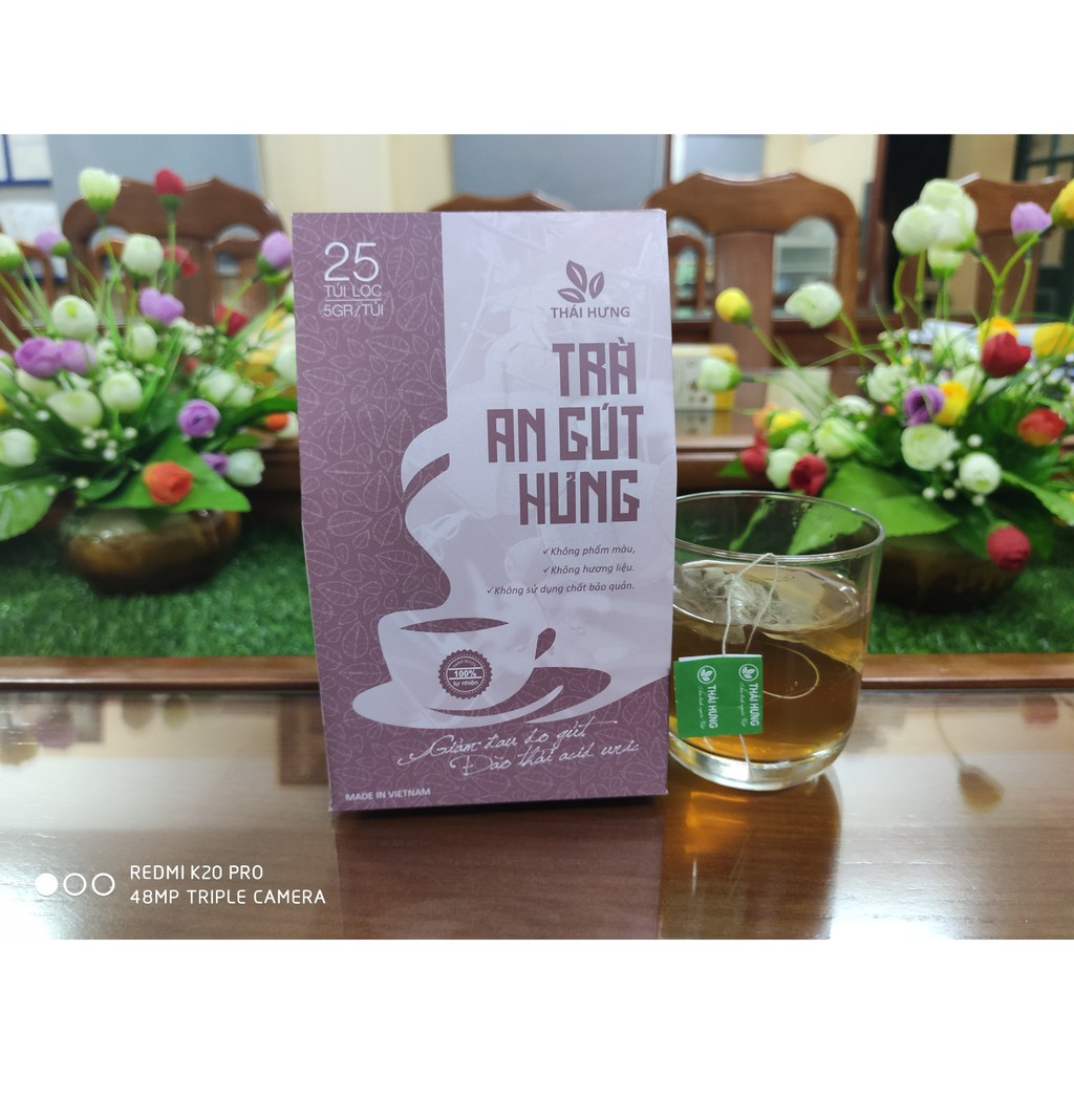 Combo 04 hộp Trà An Gút Hưng - Đào thải axit Uric, giảm cơn đau do gút