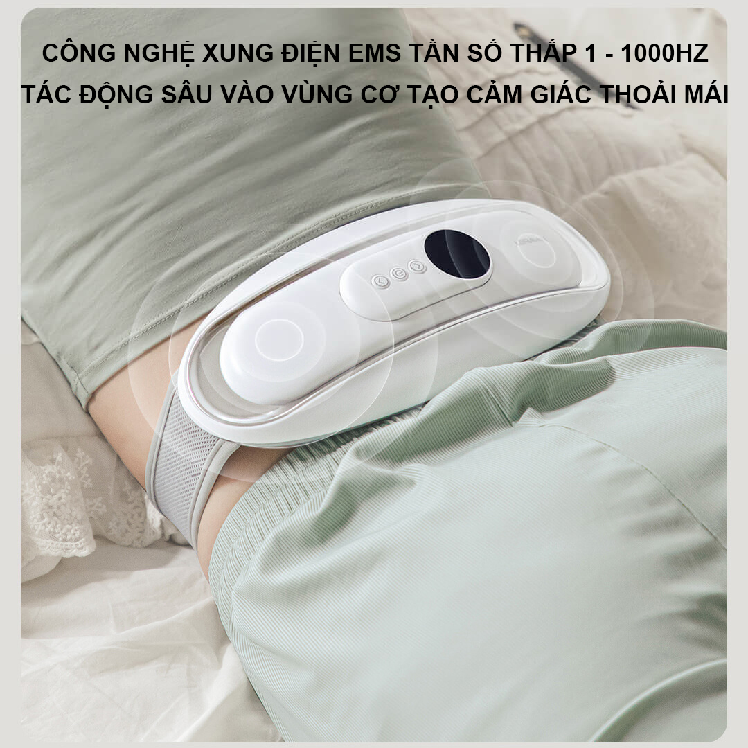 Đai massage, máy mát xa vùng eo bụng EMS WAIST