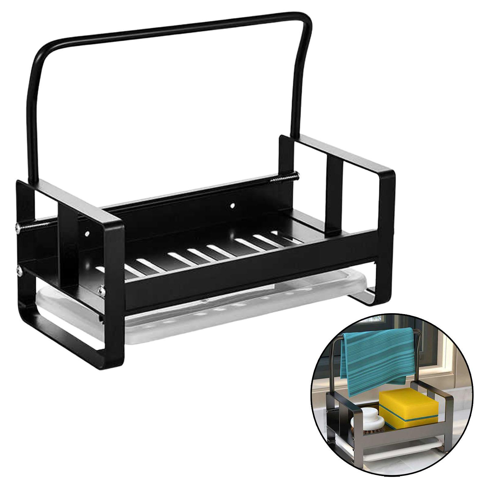 Kitchen Sponge Holder Cleaning Brush Holder Caddy Storage Holder for Sink Sponge Dishcloth