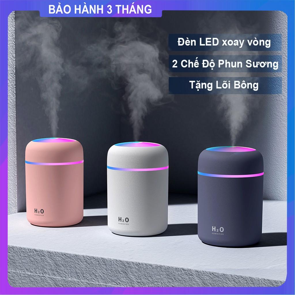 Máy Xông Tinh Dầu Máy Phun Sương Mini Đèn LED Xoay Vòng Nhiều Màu Sắc Tạo Độ Ẩm Khuếch Tán Tinh Dầu