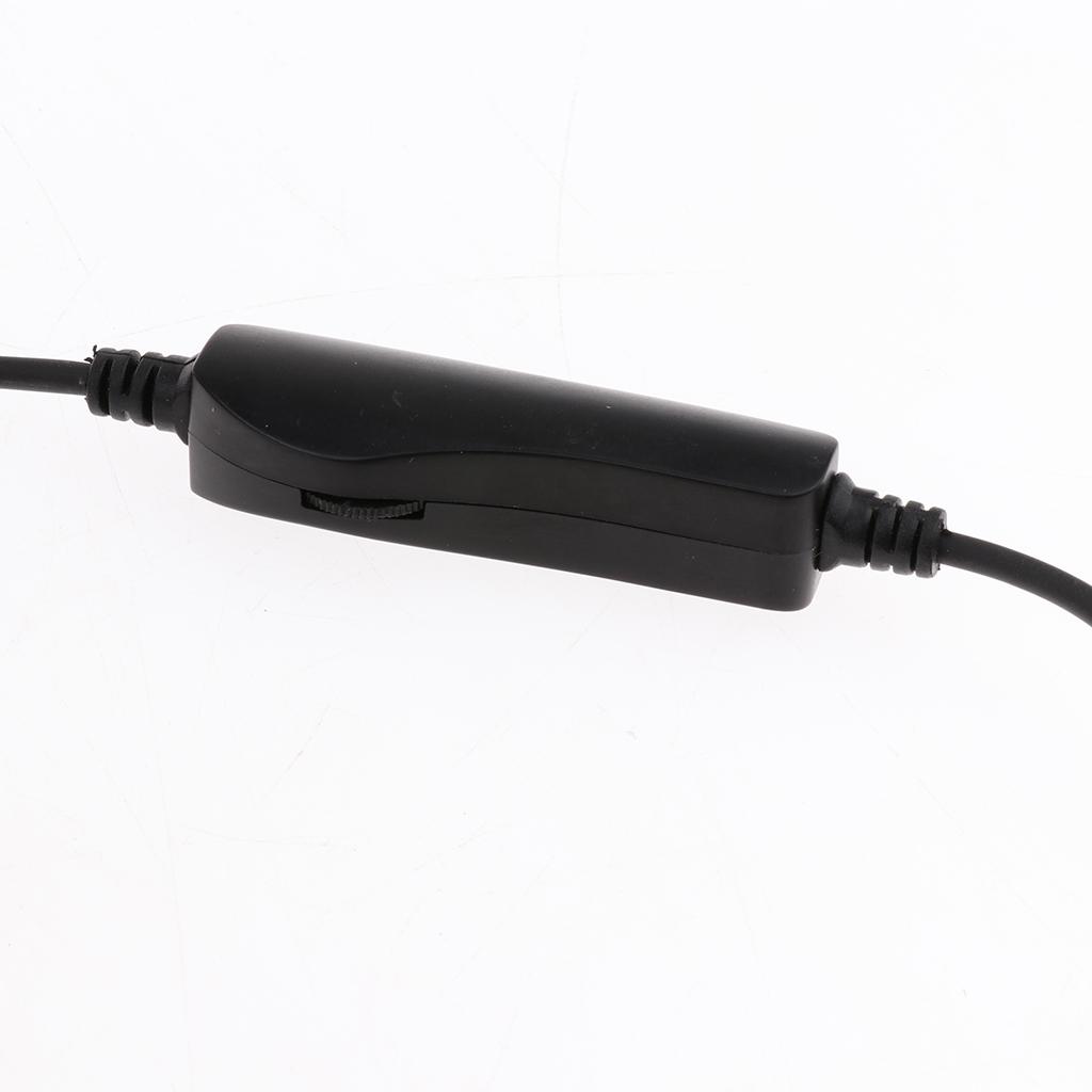 2.5mm Call Center Headset, Rear Mounted Monaural Headphone with Mic