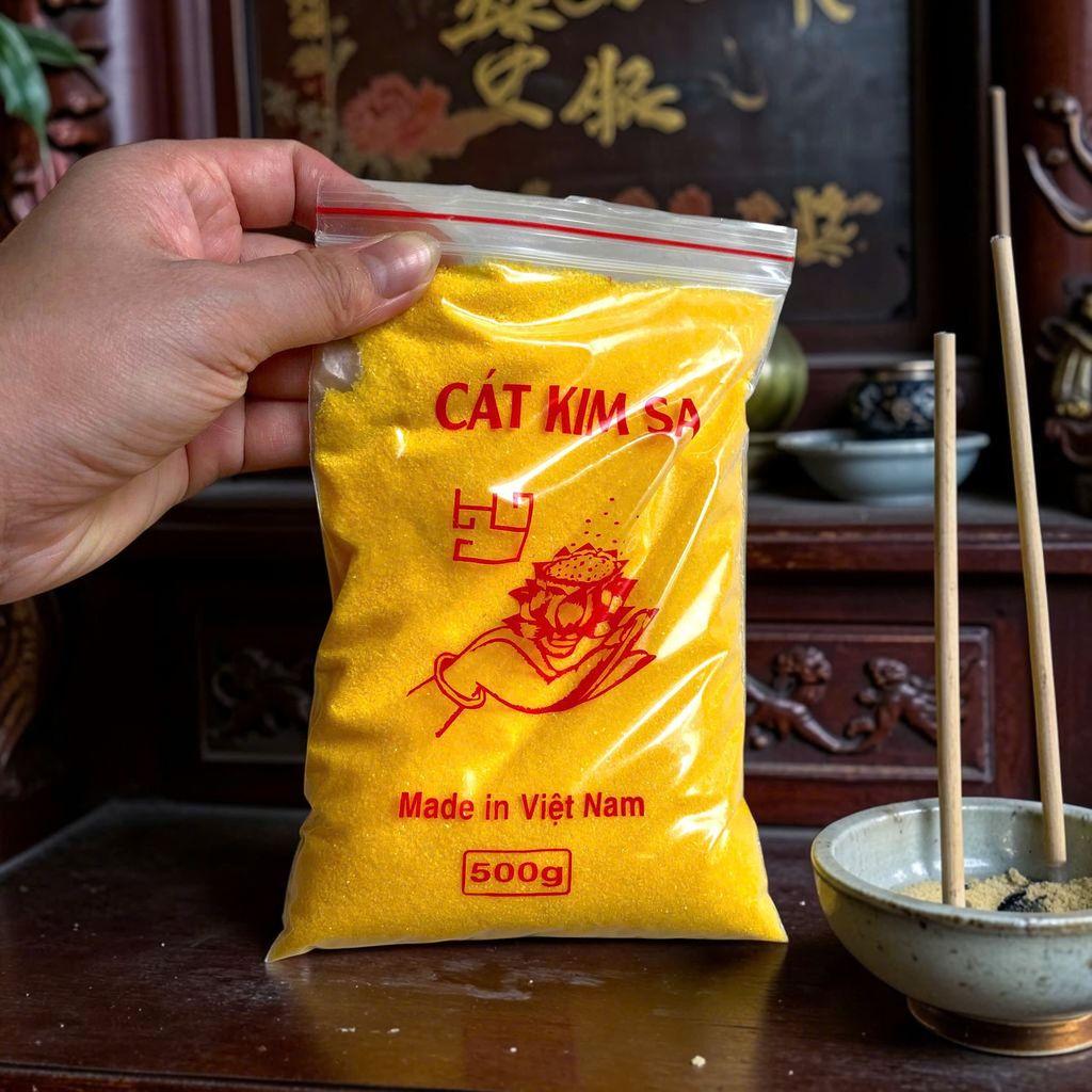 Cát Kim Sa Phong Thủy RỒNG VIỆT - Thạch Anh Tự Nhiên Hút Tài Lộc, Vận May