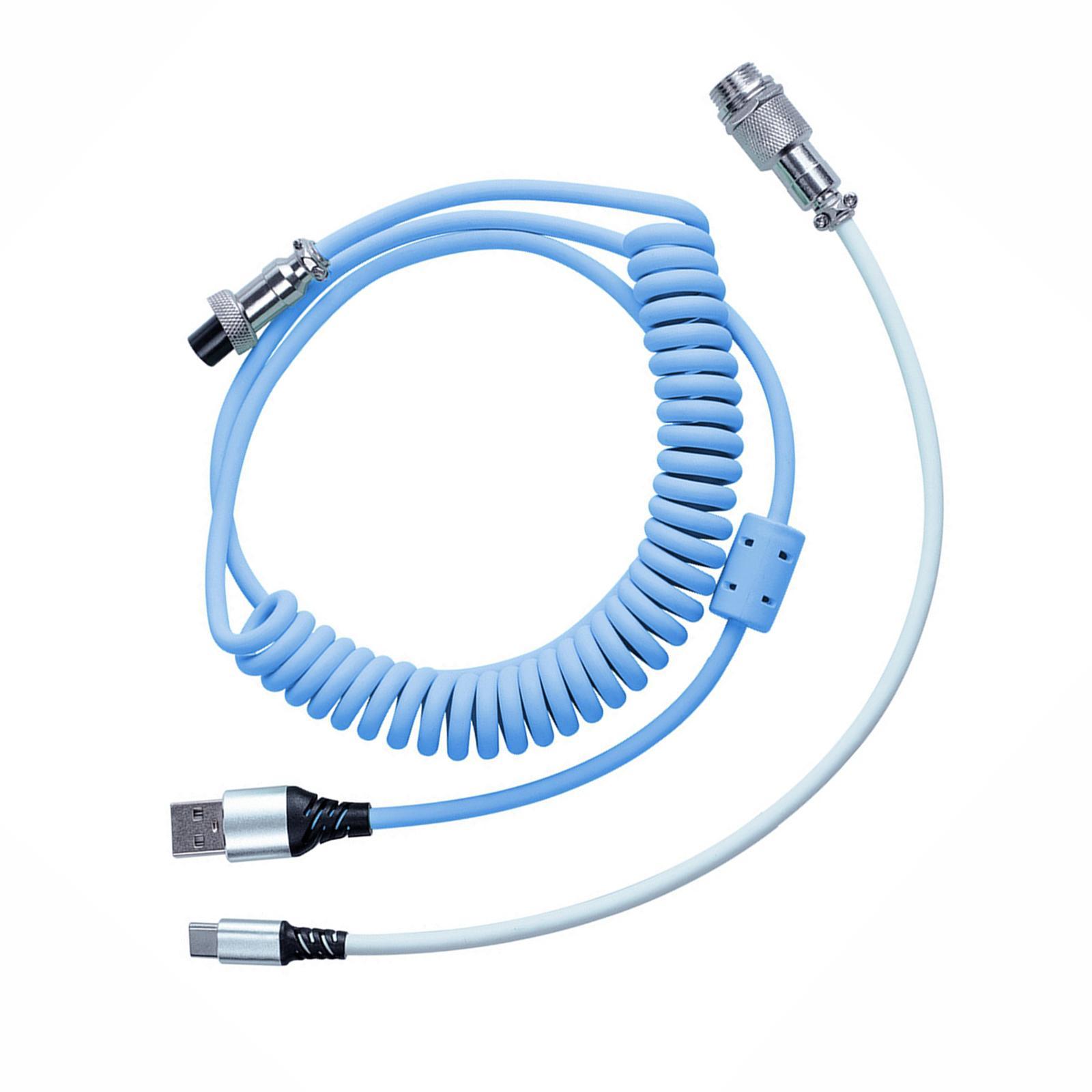 1.7M   Cable Detachable Spiral for Gaming Keyboard  Cable