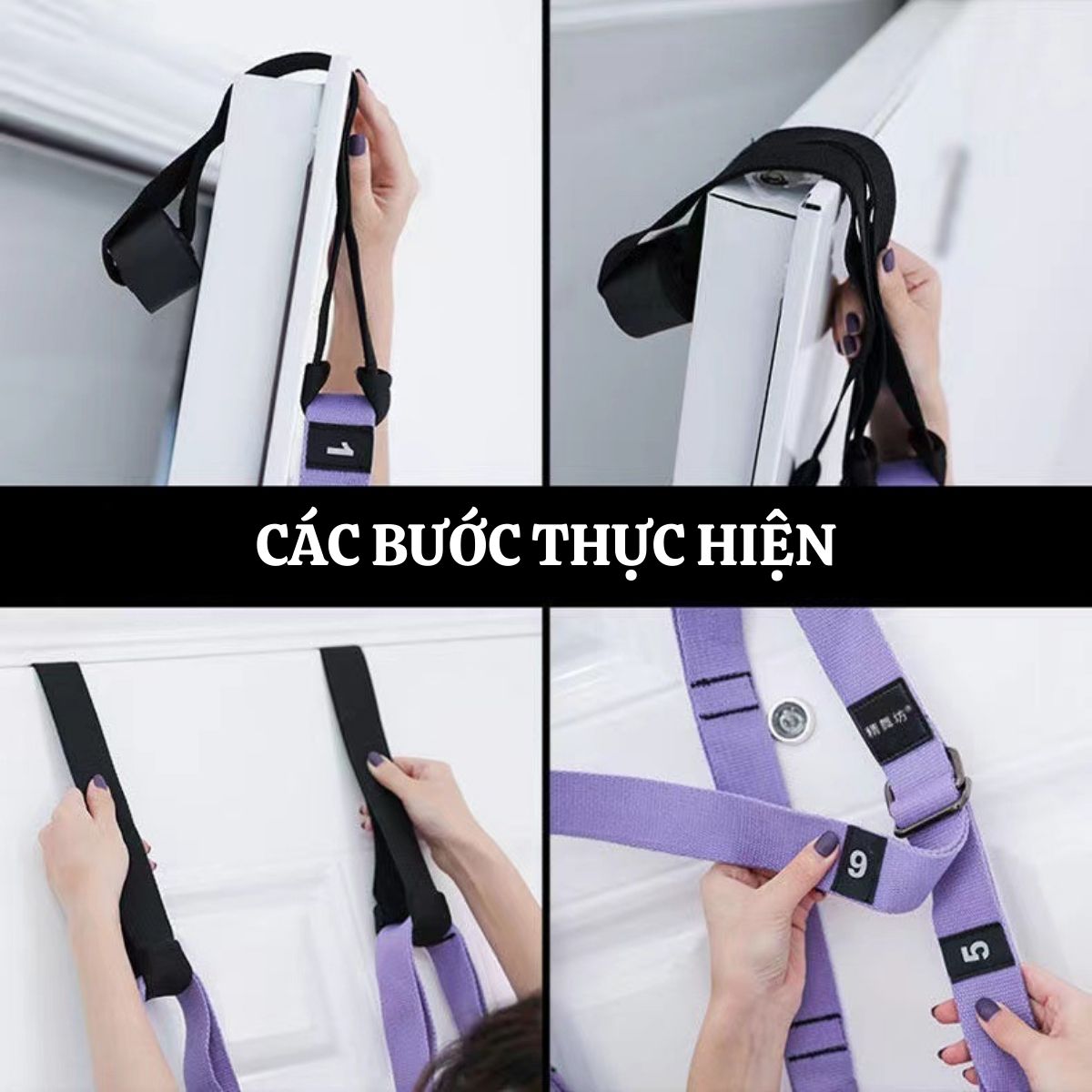 Bộ võng tập Yoga bay gắn tường bổ trợ cho các bài tập Yoga, chất liệu vải dù cao cấp, đầy đủ phụ kiện