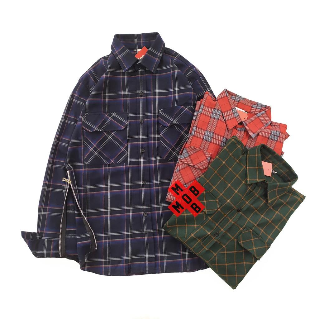 Áo flannel form rộng ullzang cực chất