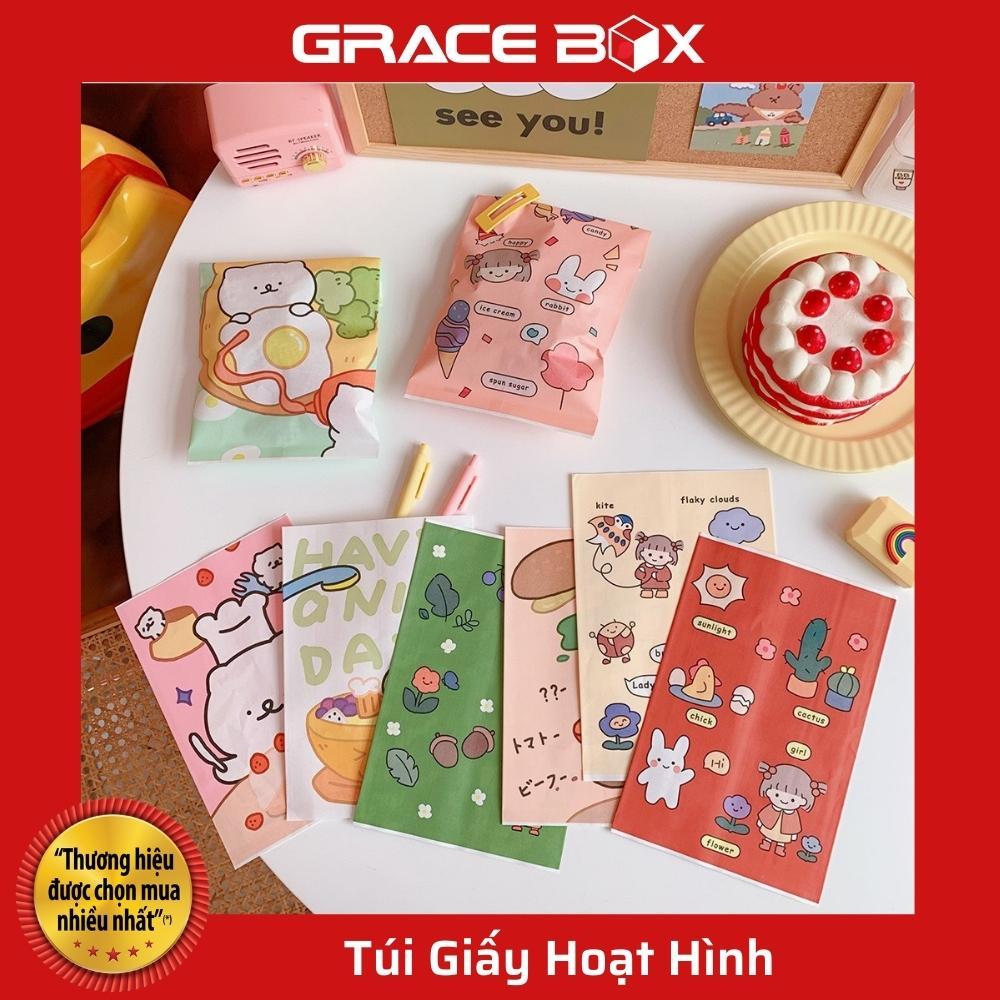 Set 10 Túi Giấy Hoạt Hình Đựng Quà, Bánh Kẹo Xinh Xắn