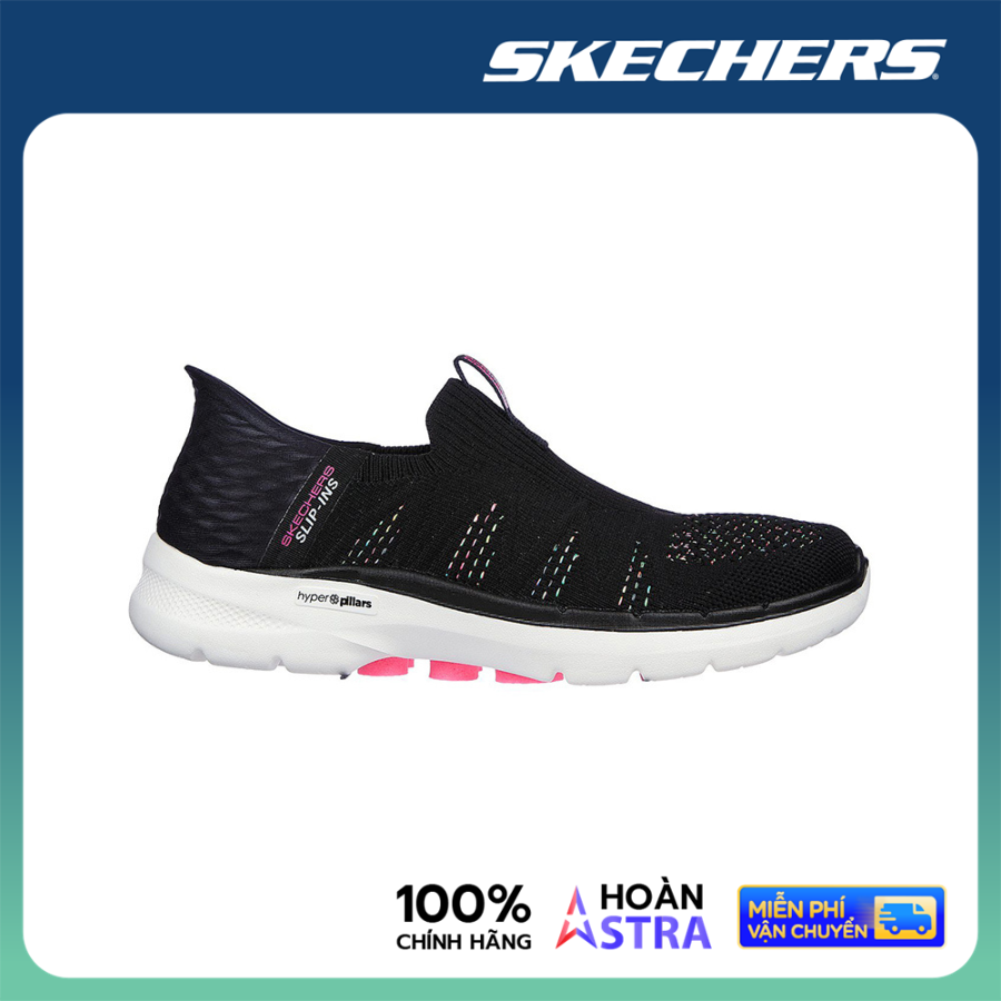 Skechers Nữ Giày Thể Thao GOWalk 6 Slip-Ins - 124566-BKMT
