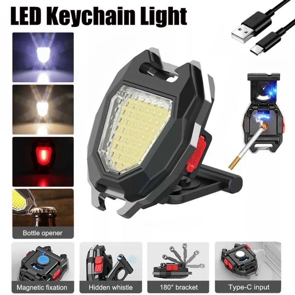 Đèn Móc Khóa Mini led COB 800 Lumens Di Động Đa Ứng Dụng chống nước có thể sạc lại siêu tiện lợi