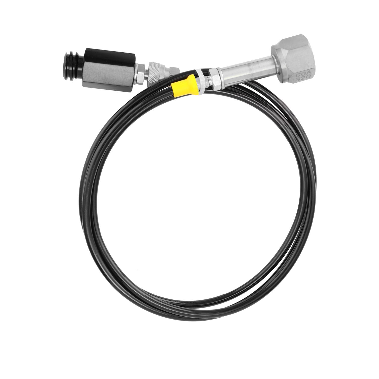 Bộ điều hợp nạp CO2 từ xi lanh lớn hơn vào xi lanh nhỏ hơn với Van thoát khí bằng thép không gỉ