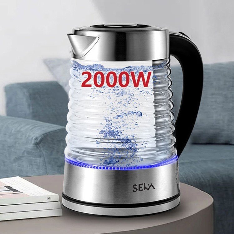 Ấm Siêu Tốc Thủy Tinh Cao Cấp 2,2L SEKA SK-2829T - Hàng Chính Hãng
