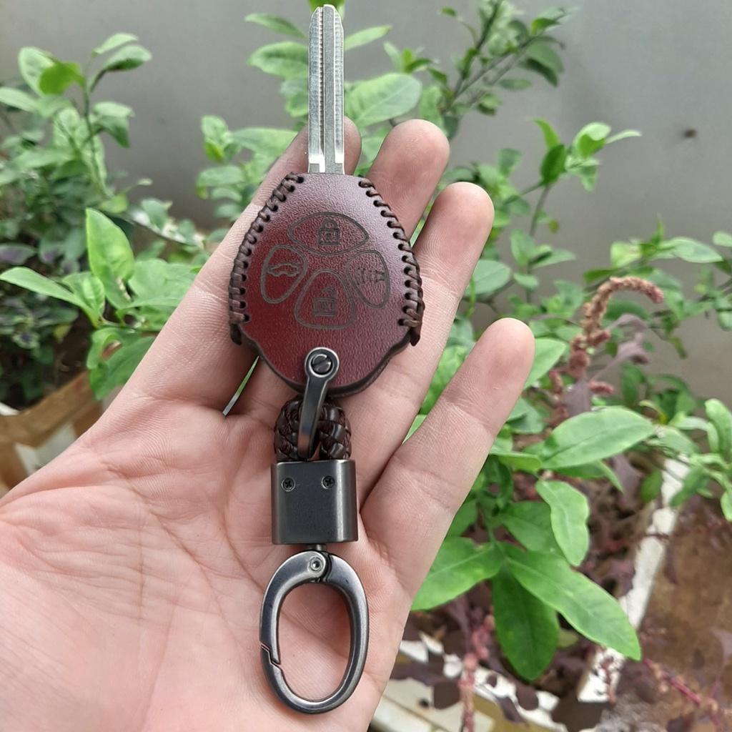 Bao da chìa khóa Toyota Vios, Yaris, Innova, Altis, Fortuner, Hilux, Camry da bò, bảo hành 24 tháng