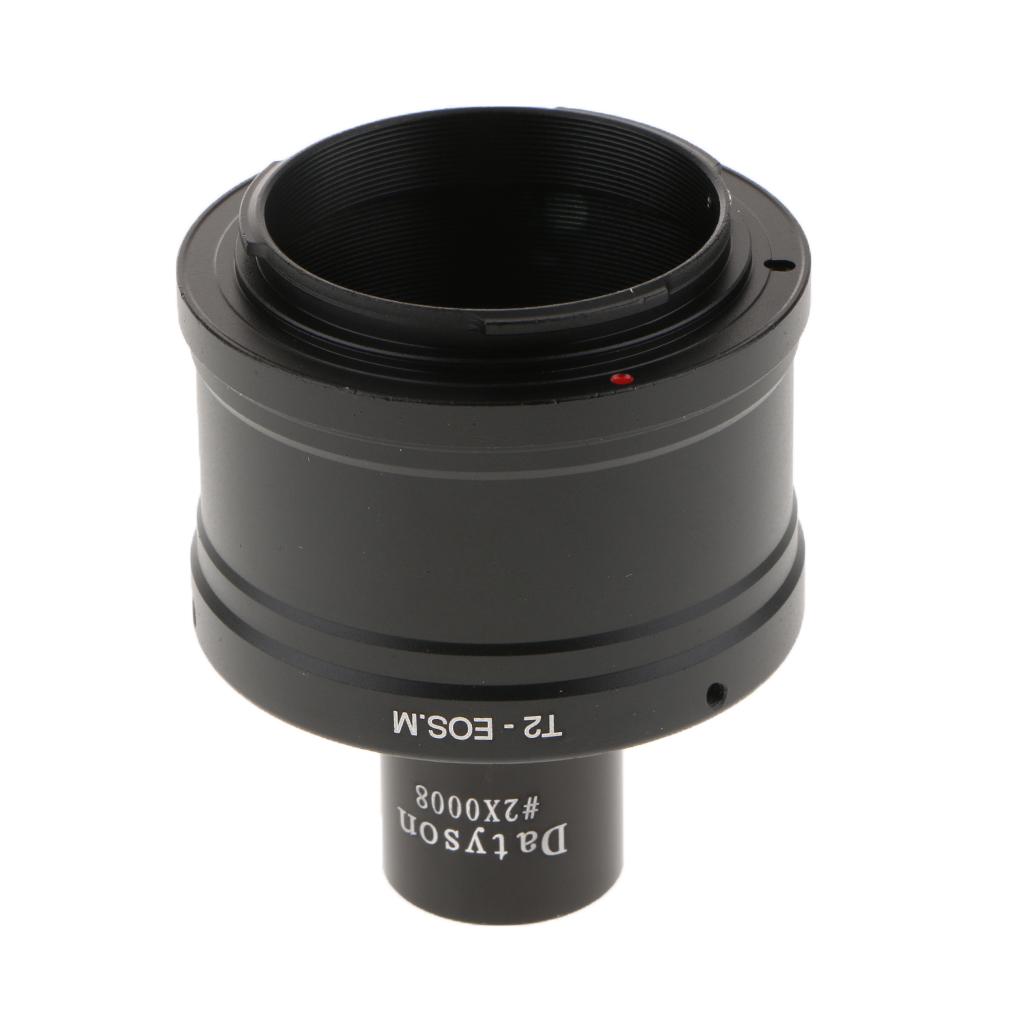 T2 Adapter Ring for Canon EOSM EF-M Camera Lens+23.2mm Microscope Mount Tube