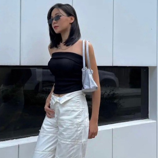 Áo ống phom dài, áo nữ quây cúp ngực ôm body